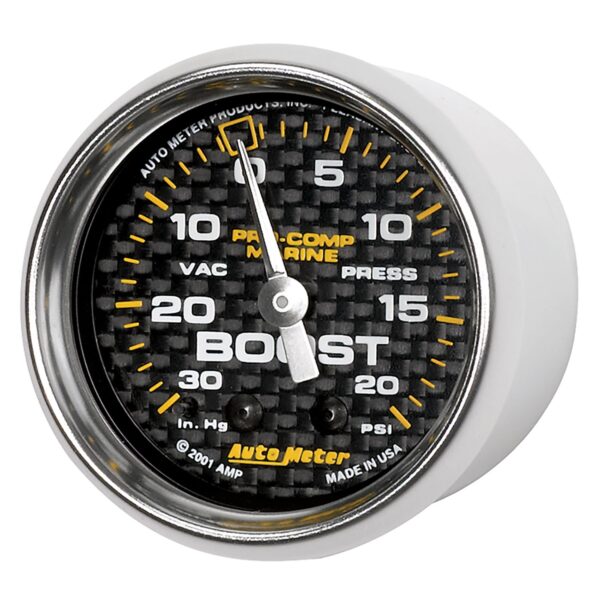 2-1/16 in. VACUUM/BOOST, 30 IN HG/20 PSI, MARINE CARBON FIBER