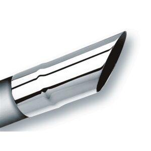 Tip 2.25in Inlet/ 2.25in Outlet Single Round Angle-Cut