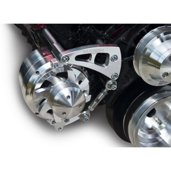 Small Block Chevy Alternator Bracket - Mid-Mount - LWP