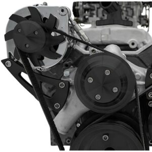 Big Block Chevy Ultra Alternator Bracket - LWP - Black