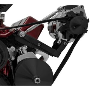 Big Block Chevy Outward Alternator Bracket - SWP - Driver - Black