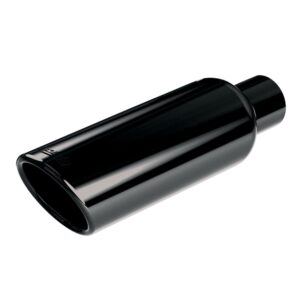 Tip 2.75in Inlet/ 4in Outlet Single Round Outlet Angle-Cut
