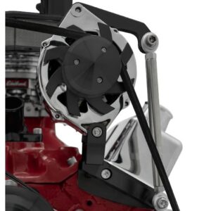 Small Block Chevy Ultra Alternator Bracket - Inward - SWP, Driver - Black