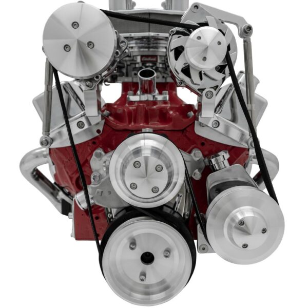Big Block Chevy Serpentine Conversion Ultra; Inward; SWP; AC & PS; Saginaw-Key
