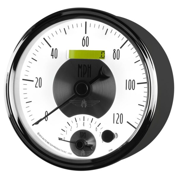 5 in. TACHOMETER/SPEEDOMETER COMBO, 8K RPM/120 MPH, PRESTIGE PEARL
