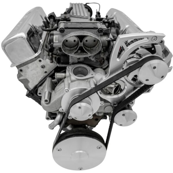 Chevy LT1 Gen II Serpentine Conversion - High Mount - ALT Only - Chrome