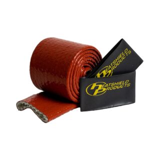 Heatshield Products 210018 - Fire Shld Slv Red 1-1/4 id x 3 ft Roll