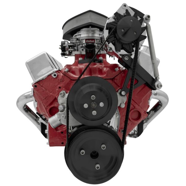 Small Block Chevy Serpentine Conversion - ALT Only - SWP - Black