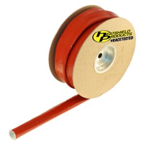Heatshield Products 210118 - Fire Shld Slv Red 1-1/4 id x 50 ft Roll