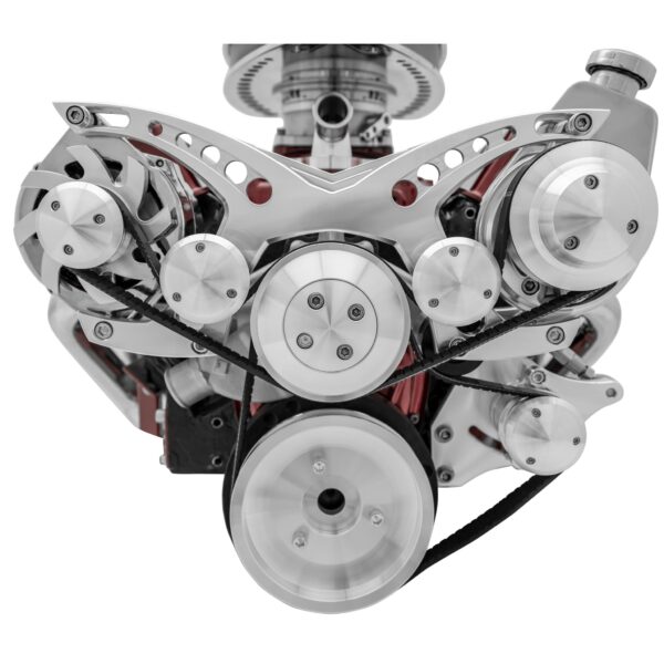Small Block Chevy Revolver Serpentine System - Corvette - PS & ALT - Saginaw-Key