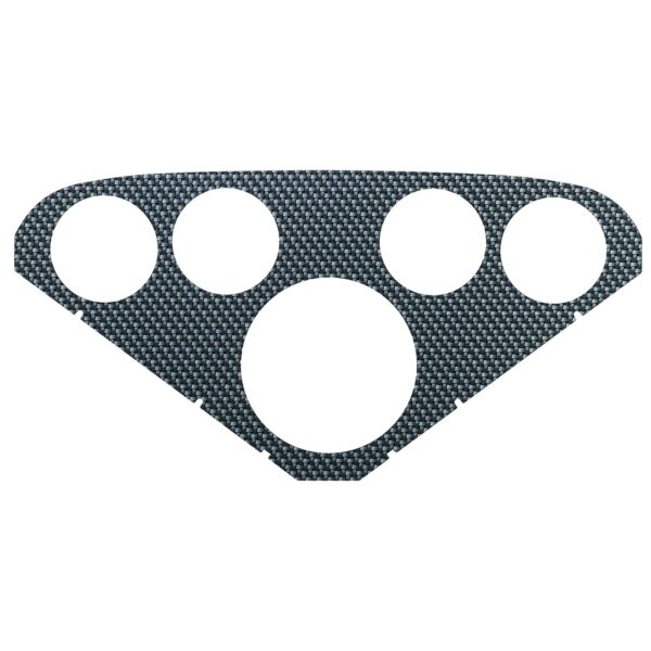 FACEPLATE FOR #2208, OPTIONAL, SILVER CARBON LOOK