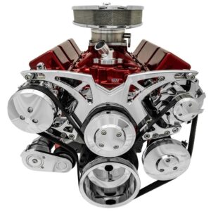 Big Block Chevy Chrome Style Track Serpentine Kit (AC/PS/ALT)