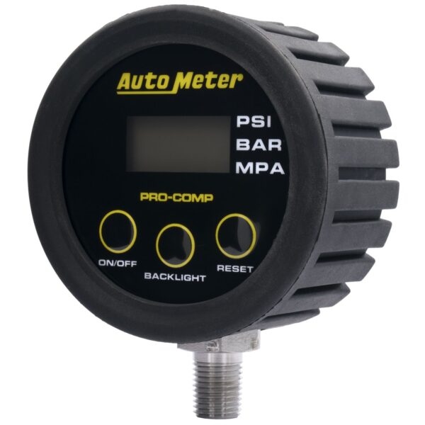 GAUGE HEAD ONLY, TIRE PRESS, 50 PSI / 3.45 BAR, RACE DIGITAL, BACKLIT W/ MEM, PRO-COMP