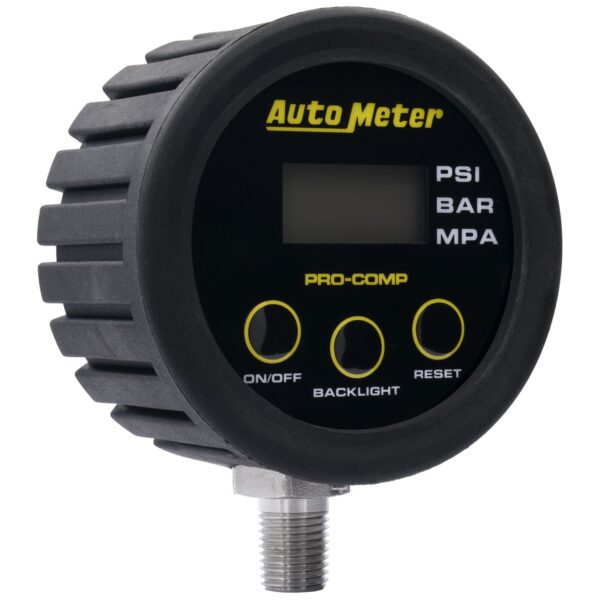 GAUGE HEAD ONLY, TIRE PRESS, 50 PSI / 3.45 BAR, RACE DIGITAL, BACKLIT W/ MEM, PRO-COMP