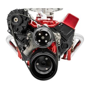 Small Block Chevy Sport Track Serpentine Conversion - ALT Only - Black