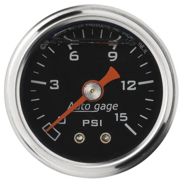 1-1/2 in. PRESSURE, 0-15 PSI, BLACK