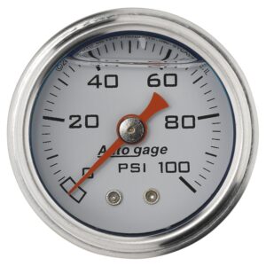 1-1/2 in. PRESSURE, 0-100 PSI, WHITE