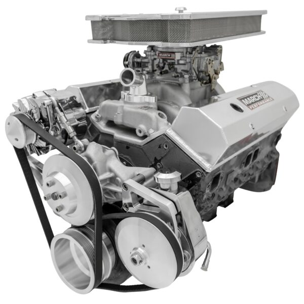 Small Block Chevy Serpentine Conversion Deluxe - LWP - PS & ALT - Saginaw-Key