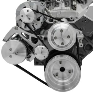 Small Block Chevy High Flow Serpentine Conversion Ultra - AC & ALT