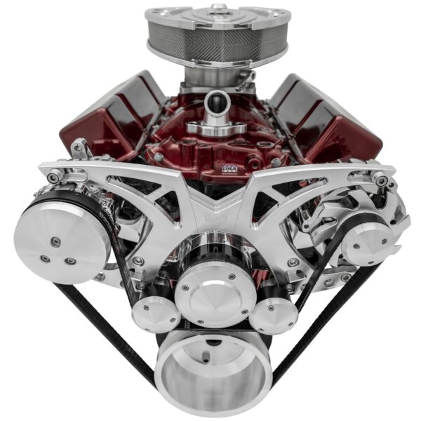Big Block Chevy Style Track Serpentine System - EWP - PS & ALT