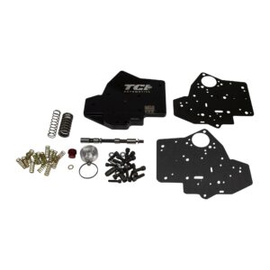 GM TH400 Billet Reverse Manual Pattern Valve Body w Engine Braking Blk anodized