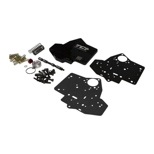 GM TH400 Billet Reverse Manual Pattern Valve Body w Engine Braking Blk anodized