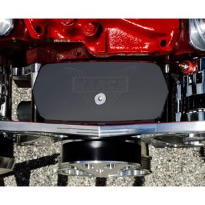 Small Block Chevy Short Water Pump Cover - Black