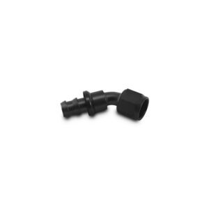 Push-On 45 Degree Hose End Elbow Fitting; Size: -10AN