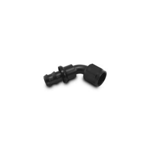 Push-On 60 Degree Hose End Elbow Fitting; Size: -10AN