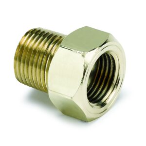 FITTING, ADAPTER, 3/8 in. NPT MALE, BRASS, FOR MECH. TEMP. GAUGE