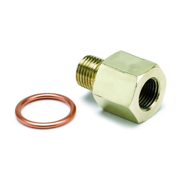 FITTING, ADAPTER, METRIC, M10X1 MALE TO 1/8 in. NPTF FEMALE, BRASS