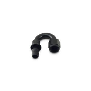 Push-On 180 Degree Hose End Elbow Fitting; Hose Size: -4AN