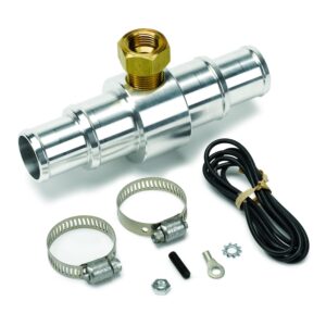 FITTING, ADAPTER, RADIATOR HOSE, 1 in. TO 1.25 in. , 3/8 in. NPTF FEMALE, ALUMINUM