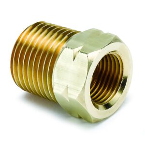 FITTING, ADAPTER, 1/2-1/16 in. NPT MALE, BRASS, FOR AUTO GAGE MECH. TEMP.