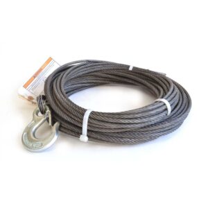 WIRE ROPE ASSEMBLY 1/4 Inch Diameter x 100 Foot Length
