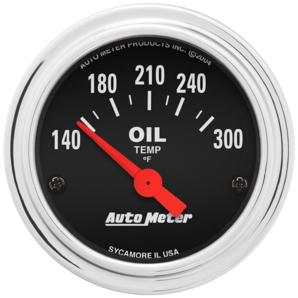 2-1/16 in. OIL TEMPERATURE, 140-300 Fahrenheit, TRADITIONAL CHROME