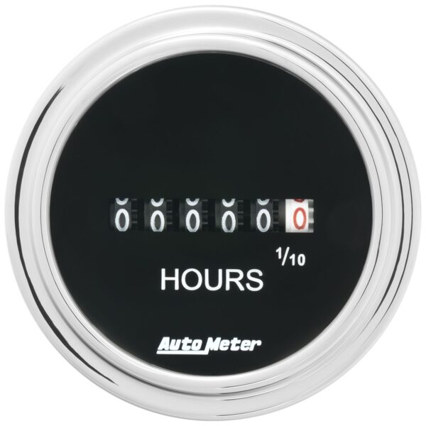 2-1/16 in. HOURMETER, TRADITIONAL CHROME