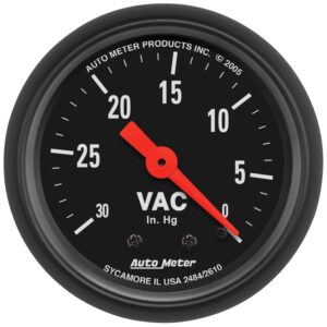 2-1/16 in. VACUUM, 0-30 IN HG, Z-SERIES