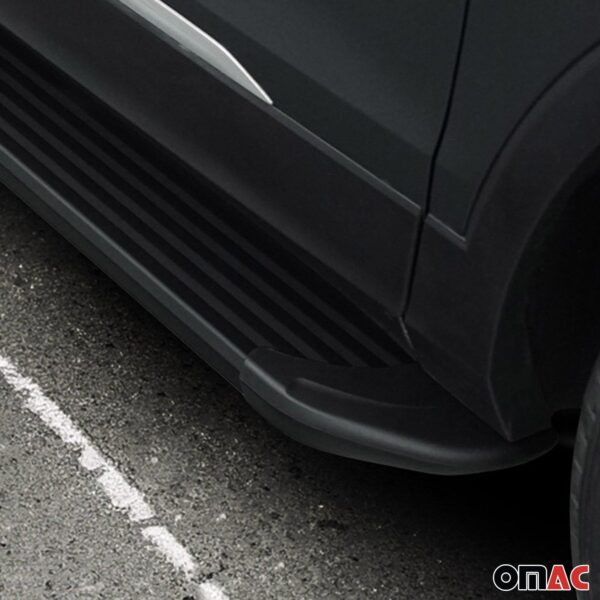 Running Boards Nerf Bars For Ford Ecosport 2013-2023 Side Steps Alu. Black 2Pcs