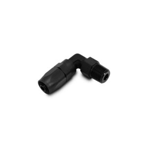 Male Hose End Fitting, 90 Degree; Size: -8AN; Pipe Thread: 3/8" NPT
