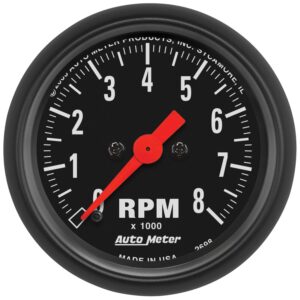 2-1/16 in. IN-DASH TACHOMETER, 0-8,000 RPM, Z-SERIES