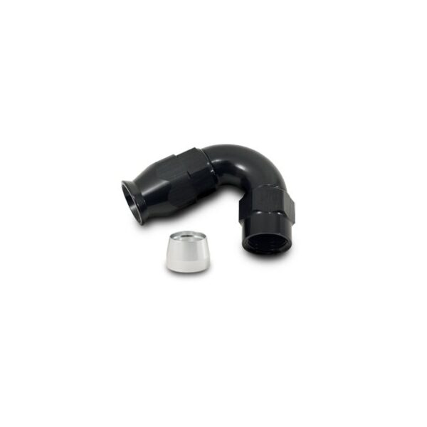 120 Degree High Flow Hose End Fitting for PTFE Lined Hose, -8AN