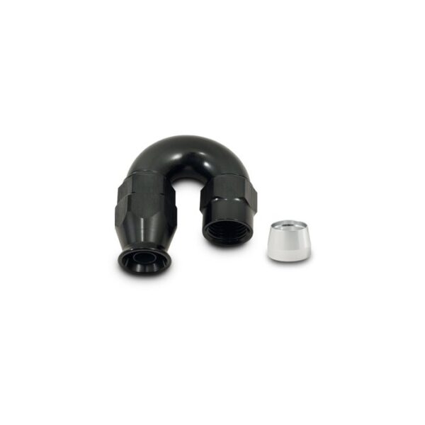 180 Degree High Flow Hose End Fitting for PTFE Lined Hose, -10AN