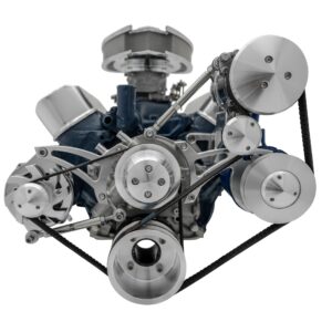 Small Block Ford Serpentine Conversion; Ultra - AC - Early - 4 Bolt - PS-Mustang