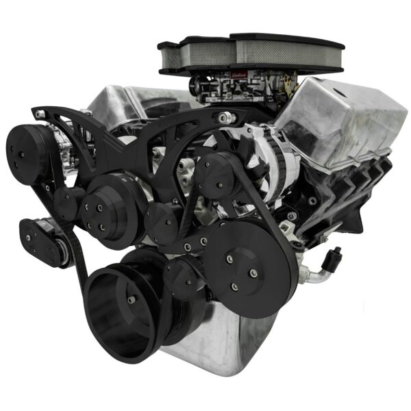 Big Block Ford All Inclusive Black Style Track Serpentine System (AC/PS/ALT)