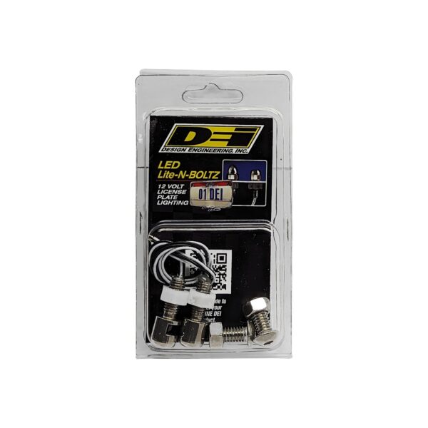 DEI 30301 Lite'N Boltz LED License Plate Lighting Kit Satin 4-Pack 030301