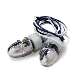 DEI 30311 Lite'N Boltz LED License Plate Lighting Kit Acorn Polished 2-Pack 030311