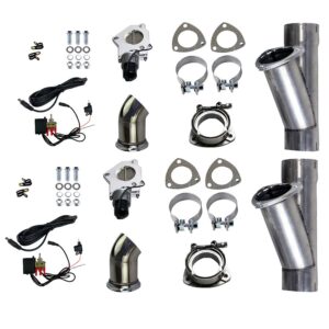 Granatelli Electronic Exhaust Cutout Systems - Aluminized Mild Steel - Slip Fit