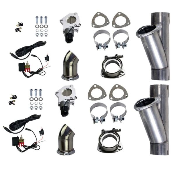 Granatelli Electronic Exhaust Cutout Systems - Aluminized Mild Steel - Slip Fit