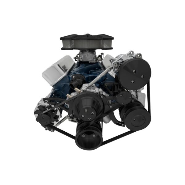 Small Block Ford Serpentine Conversion; 302; Late; 4 Bolt; AC & PS; PS-Saginaw